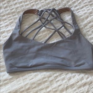 Light blue lulu-lemon sports bra